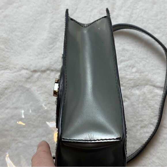 Rafe New York Gray Leather Crossbody Purse - Picture 8 of 13